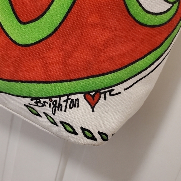 Brighton Love & Joy Holiday Large Canvas Tote - Picture 3 of 16